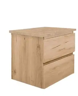Kúpeľňový nábytok Kúpeľňová skrinka s dubovou krycou doskou SAT B-Way dub mat BWAY260OAKDESK BWAY260OAKDESK