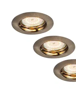 LED osvetlenie Rabalux 1048 - SADA 3xLED Podhľadové svietidlo LITE 3xGU10-LED/3W/230V 1048