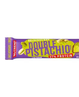 Proteíny Nutrend Delicious Bar 50g double pistácie v mliečnej čokoláde