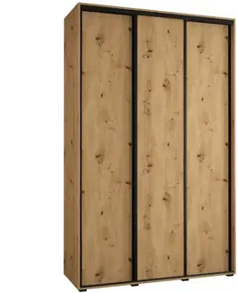 Šatníkové skrine Skriňa 45 Canaris 1 170 artisan/čierna