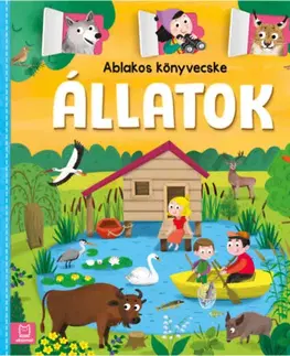 Leporelá, krabičky, puzzle knihy Ablakos könyvecske - Állatok - Agnieszka Bator