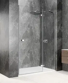 Sprchovacie kúty POLYSAN - GLOBE CHROME sprchové dvere do niky 1200, číre sklo, pravé GB1012RC