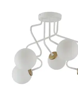 Svietidlá  Luster na tyči ZIGZAG 5xG9/12W/230V biela 33306
