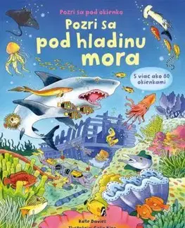 Leporelá, krabičky, puzzle knihy Pozri sa pod okienko - Pozri sa pod hladinu mora - Kate Davies