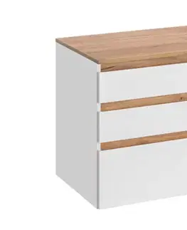 Kúpeľňový nábytok COMAD - Skrinka pod umývadlo 90cm 3 zásuvky PLATINUM 5907611648230