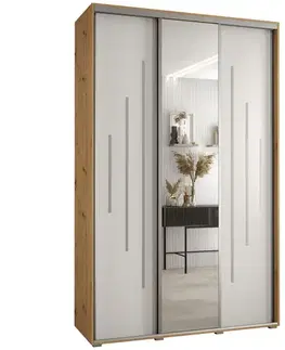 Šatníkové skrine Skriňa 45 Canaris 13 170 artisan/biela/silver