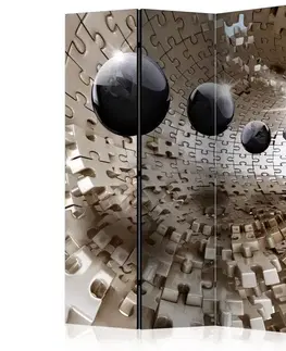 Paravány Paraván Golden Jigsaw Dekorhome