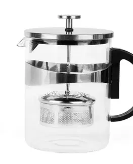 Kanvice na varenie vody Kinekus Kanvica na kávu a čaj 1200ml sitko-piest, nerez FRENCH PRESS