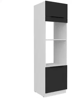 Kuchynské skrinky stojace Kuchynská skrinka Aria-Bl/Wh Anti Fingerprint 60dpm-210 2f