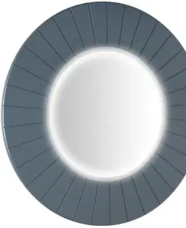 Kúpeľňové zrkadlá SAPHO - LUMIRO STRIP guľaté zrkadlo s LED osvetlením v ráme, priemer 90cm, siena LR950-4242S