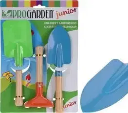 Detské náradie a nástroje Kinekus Náradie detské kov sada 3 ks drevené rúčky