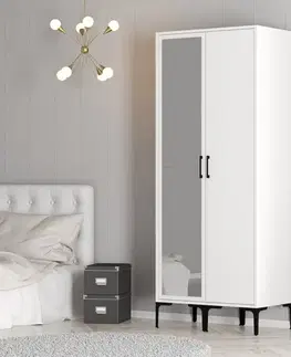 Šatňové skrine Šatníková skriňa Kumsal RS - White