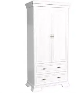 Šatníkové skrine Skriňa Kora  KS1 88 cm biela