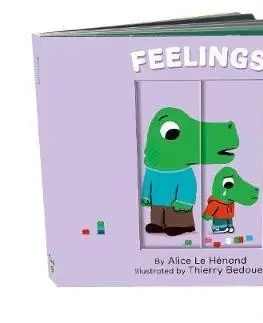 Leporelá, krabičky, puzzle knihy Feelings Pull and Play - Alice Le Henand,Thierry Bedouet