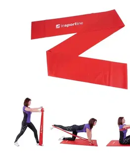 Ostatné fitness náradie Posilňovacia guma inSPORTline Clingy 170cm/2,5kg červená