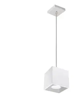 Svietidlá  Luster na lanku QUAD 1 1xGU10/40W/230V biela SL.0062
