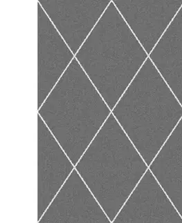 Koberce Koberec Royal Rhombs dark grey/cream 160x230cm