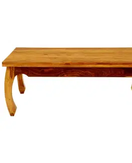 Konferenčné stolíky Konferenčný stolík Kali s atypickými nohami 110x40x60 indický masív palisander