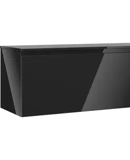Kúpeľňový nábytok MEXEN/S - Orio kúpeľňová skrinka pod umývadlo 120 cm s doskou, 1 šuplík, čierna lesk 91A10-12047-1-BFC70