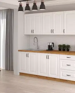 Kuchynské linky Kuchynská linka Stilo biela mat/artisan 260 bez dosku