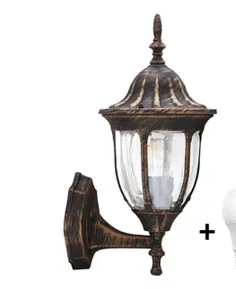 Svietidlá  LED vonkajšie nástenné svietidlo FLORENCJA 1xE27/10W/230V IP43 SA0154+BG0208