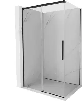 Sprchovacie kúty MEXEN/S - Rox sprchovací kút posuvný 95 x 85, transparent, čierna 8C2-095-085-70-00