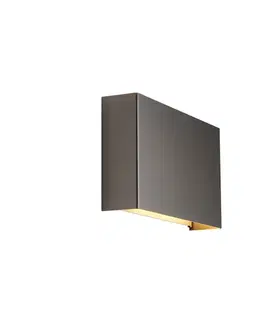 Nástenné osvetlenie Moderné nástenné svietidlo Gunmetal 2-Lights - Otan