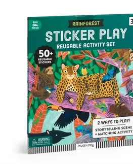 Nalepovačky, vystrihovačky, skladačky Rainforest Sticker Play Reusable Activity Set - Mudpuppy