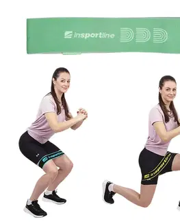 Ostatné fitness náradie Posilňovacia slučka inSPORTline Hiplop S zelená