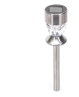 LED osvetlenie  B.V.  - LED Solárna lampa LED/1,2 lm/1,2V 35,5cm chróm 2700K IP44 B10201NN5