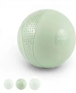 Medicinbaly Mini medicinbal inSPORTline Sendelar 11cm/1kg zelená