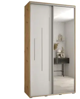 Šatníkové skrine Skriňa 45 Canaris 13 140 artisan/biela/silver