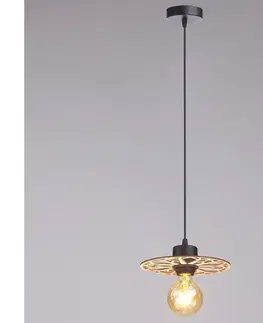 Svietidlá HEXE Luster na lanku FALCO 1xE27/60W/230V pr. 20 cm béžová 0701