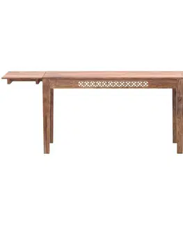 Jedálenské stoly Rozkladací stôl Mira 140/220x90 indický masív palisander