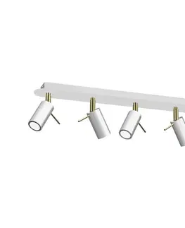 Svietidlá  Bodové svietidlo PRESTON 5xGU10/MR11/40W/230V biela/zlatá MLP7633