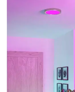 Svietidlá Eglo 901381 -LED RGBW stmievateľné stropné svietidlo do kúpeľne FUEVA-Z LED/11,2W/230V 21,1cm IP44 chróm 901381