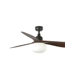 LED osvetlenie FARO Barcelona FARO 34362WT-11L-Stropný látor OUTWOOD L 1xE27/15W hnedá/čierna pr.150 cm WT IP44+DO 34362T+3L019