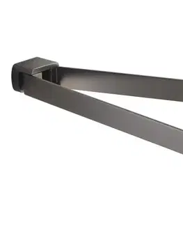 Držadlá k vani Gedy - PIRENEI  dvojitý držiak uterákov otočný  350, gun metal PI2381