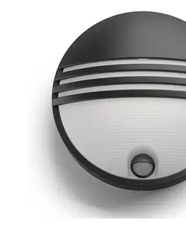 Záhradné lampy Philips 17297/30/16 -LED vonkajšie svietidlo so senzorom YARROW LED/6W/230V IP44 17297/30/16
