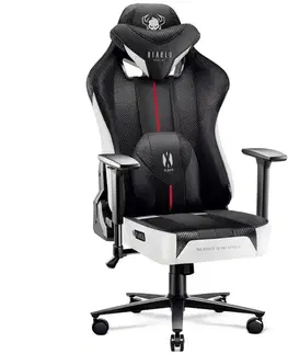 Otočné kreslá Otočné kreslo King  Diablo X-Player 2.0 biely/čierna