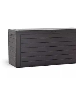 Záhradné úložné boxy NABBI MBWL280 záhradná truhlica 280 l hnedá