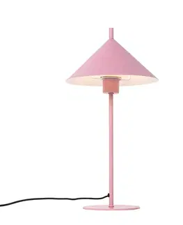 Stolné lampy Dizajnová stolová lampa ružová - Triangolo