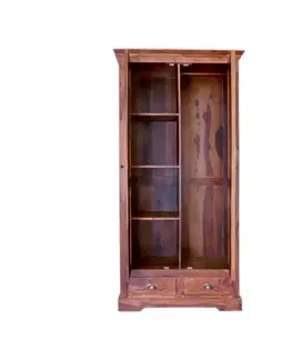 Šatníkové skrine Skriňa 120x200x60 indický masív palisander