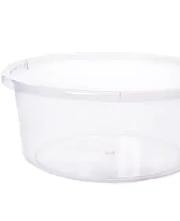 Kúpeľňové doplnky Miska priemyselná 4 - 10,5 l  priehľadná, 504-01