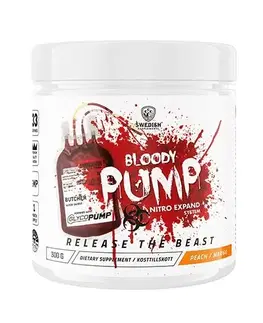 Práškové pumpy Bloody Pump (bez kofeínu) - Swedish Supplements 300 g Pineapple & Passionfruit