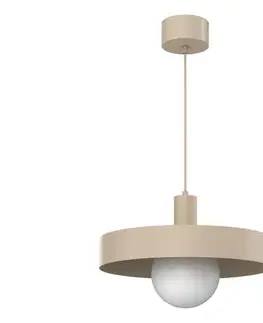 Svietidlá  Luster na lanku CANAN 1xE27/15W/230V priemer 40 cm béžový 4018