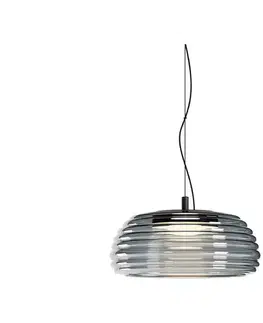 Svietidlá Redo 01-4541 - Stmievateľný LED luster na lanku ONDULA LED/12W/230V čierna/dymová 01-4541