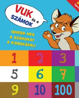 Leporelá, krabičky, puzzle knihy Vuk és a számok - Ismerd meg a számokat a kisrókával!