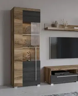 Obývacie steny POUND obývacia zostava, orech Satin/touchwood