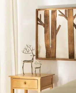 Vianočné dekorácie Figúrka Silver Deer I 36 cm